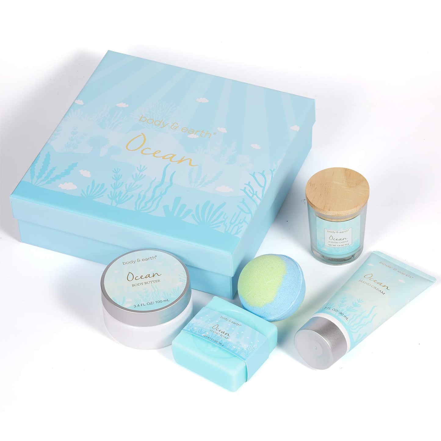 5pcs Bath and Body Set Ocean Scent