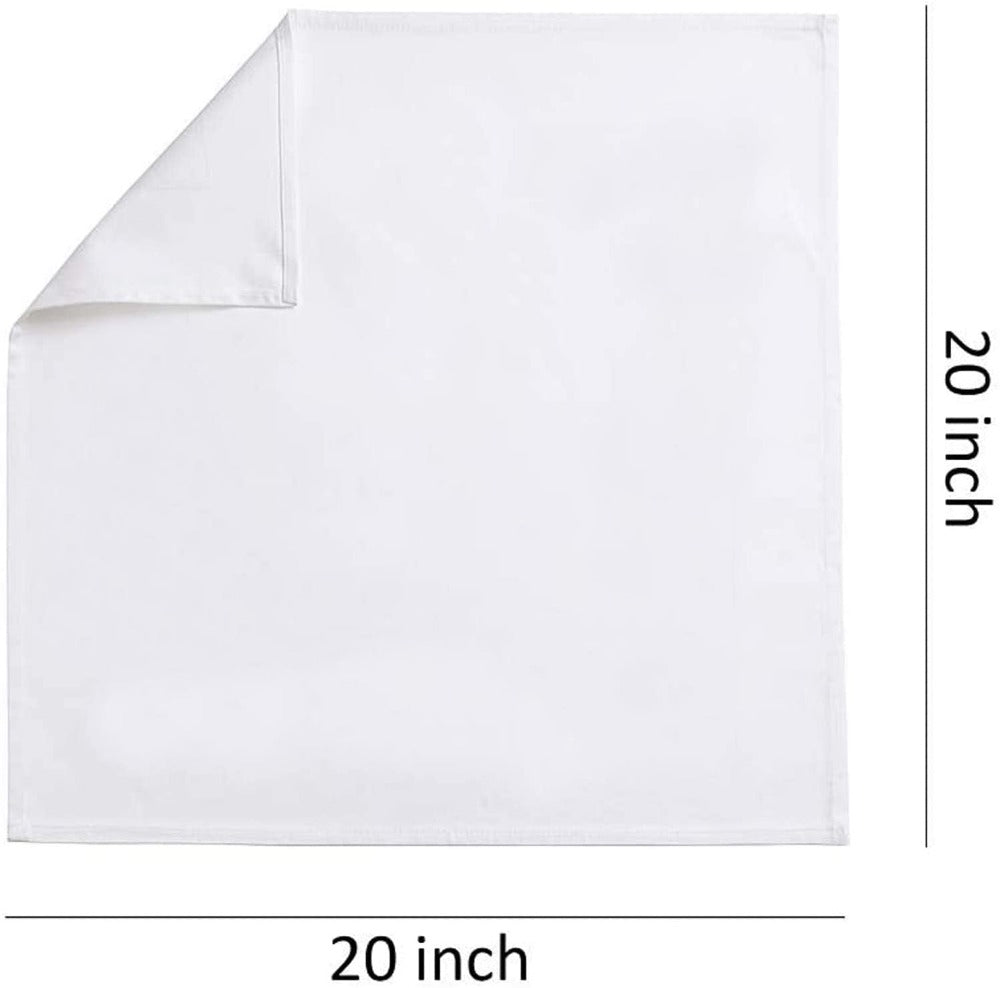 12PC COTTON CLOTH LINEN NAPKINS
