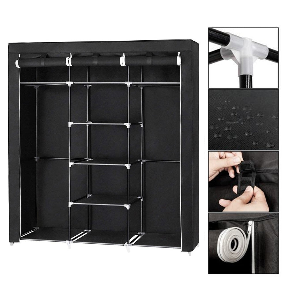 Bedroom Wardrobes Folding Clothing Storage Closet
