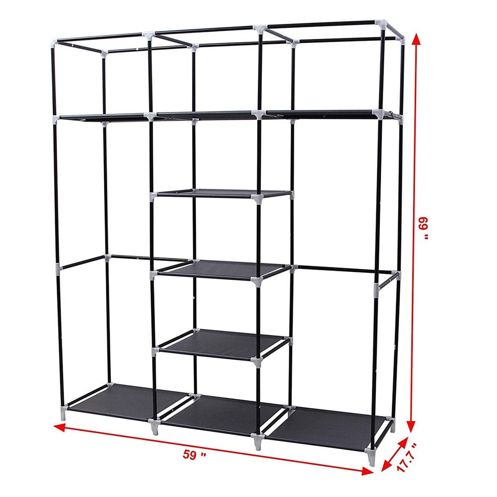 Bedroom Wardrobes Folding Clothing Storage Closet