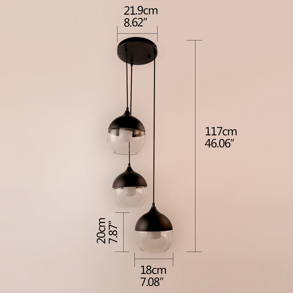 Modern hanging LED indoor lighting