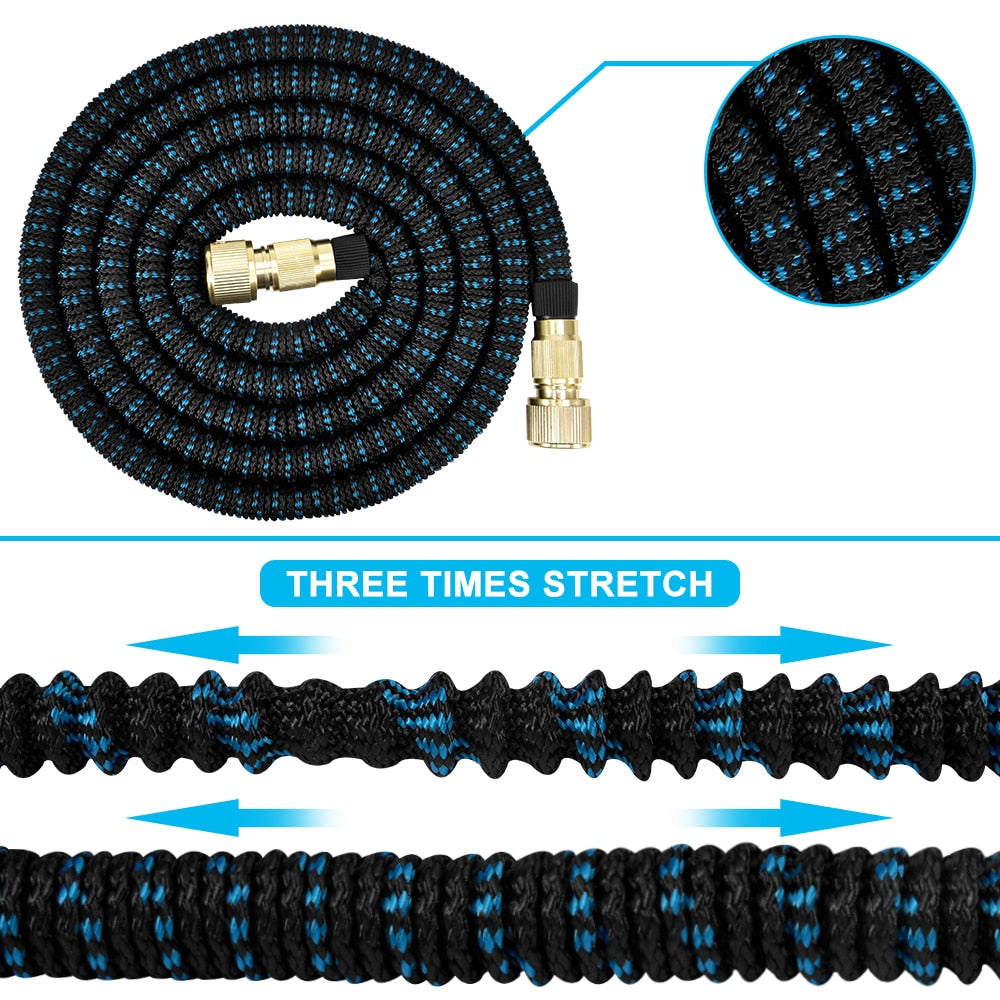 Expandable Garden Hose With Spray Nozzle