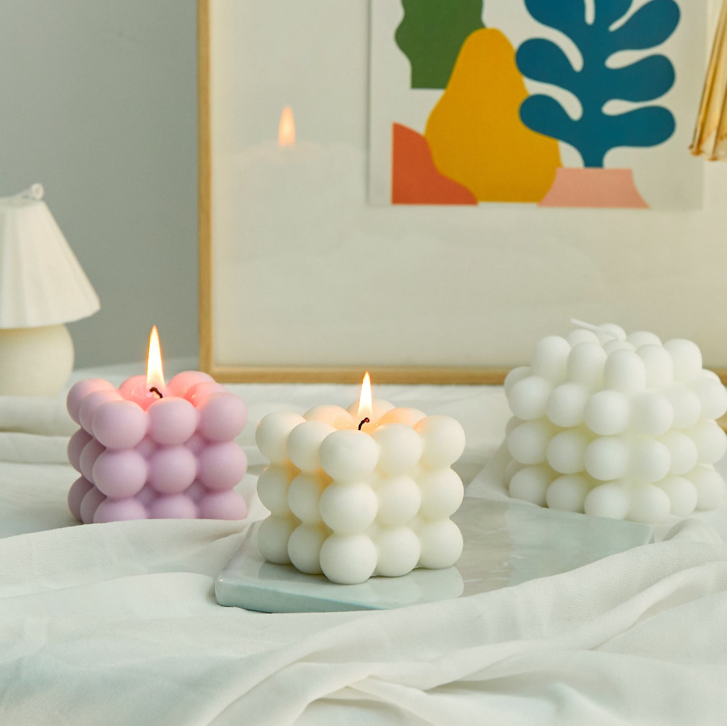 Rubik Cube Wax Aromatherapy Candles