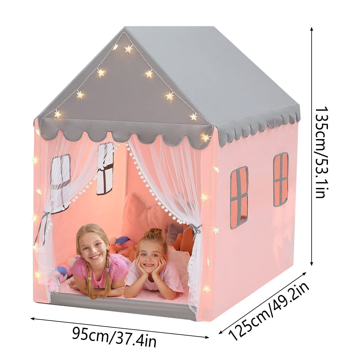 Children Princess Portable Castle Tent