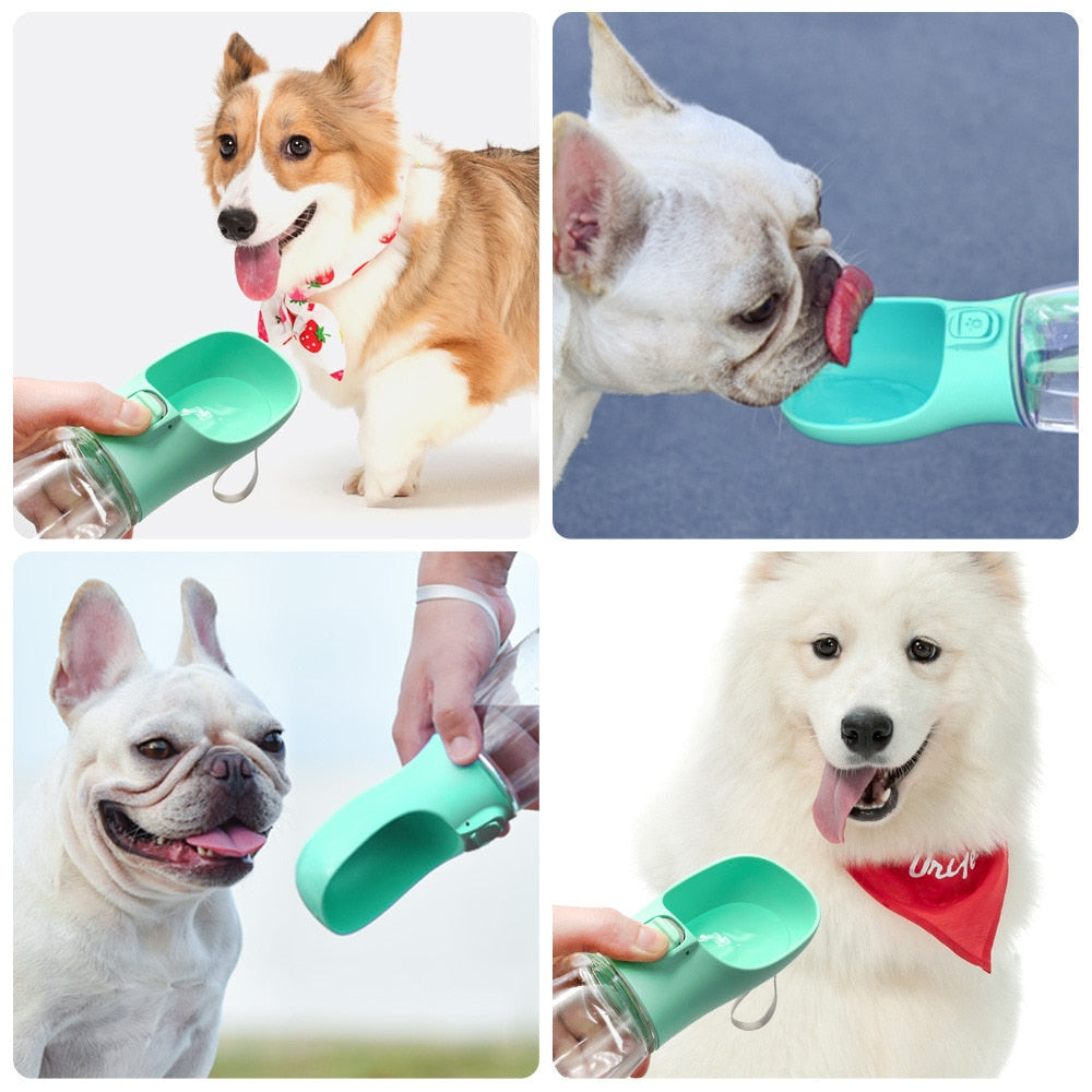 Portable Dog Water Bottle and Food Dispenser