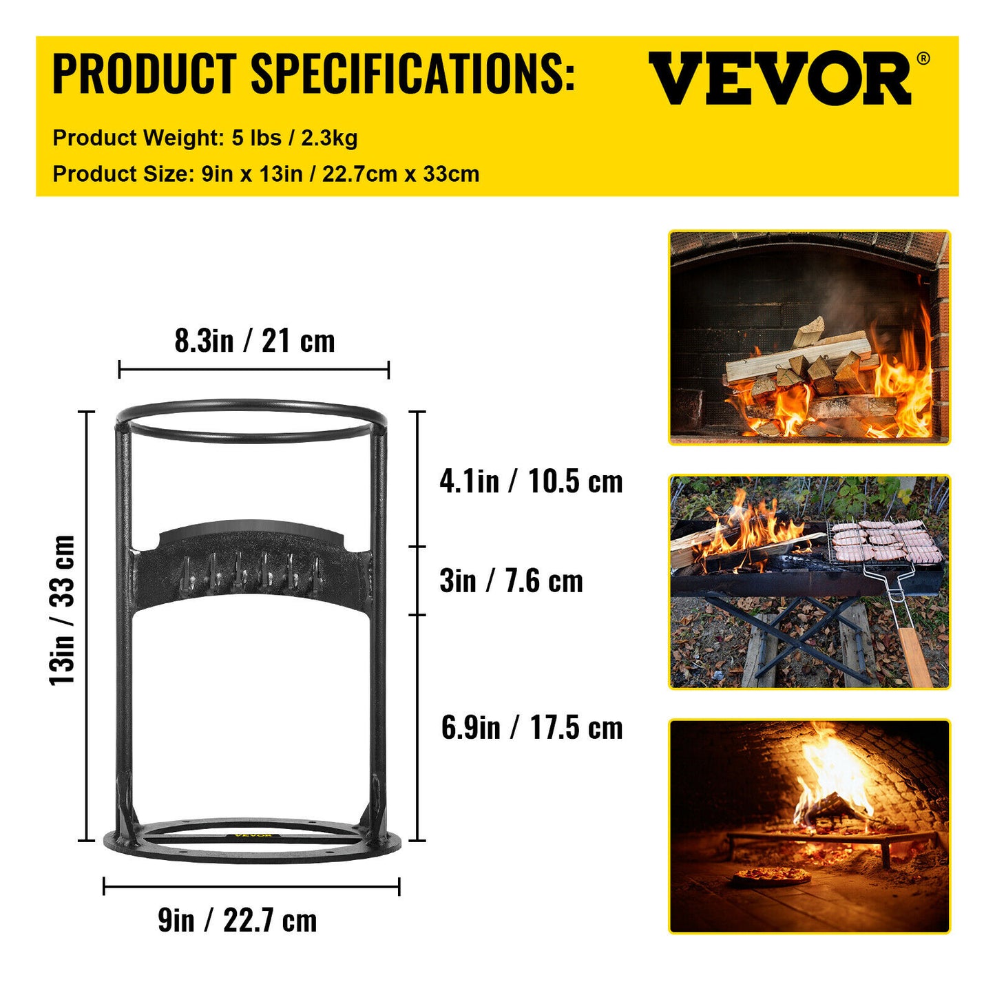 Steel Firewood Splitter Tool