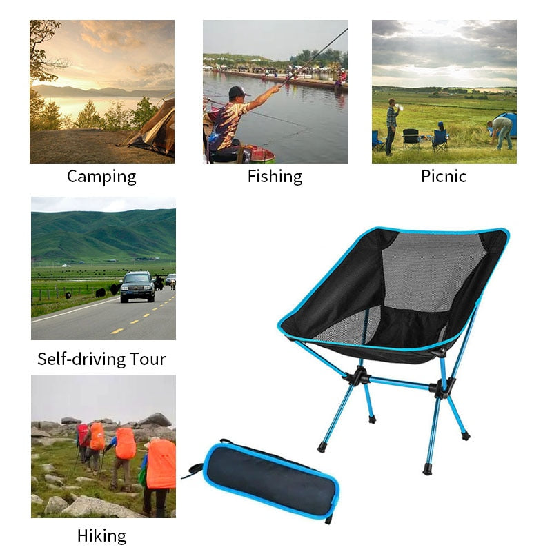 Portable Folding Moon Chair Outdoor Camping Fishing