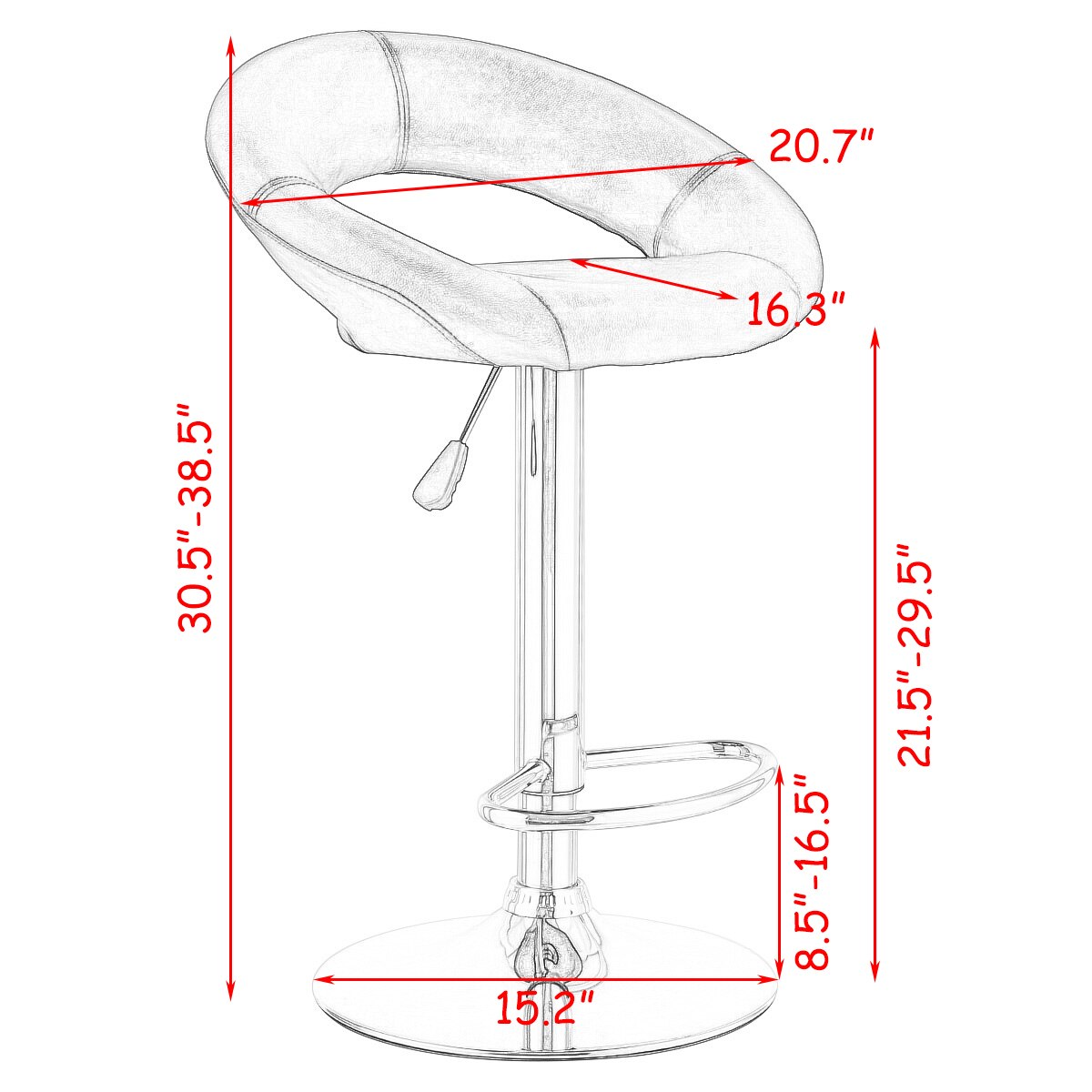 Set Of 2 Bar Stools Leather Swivel