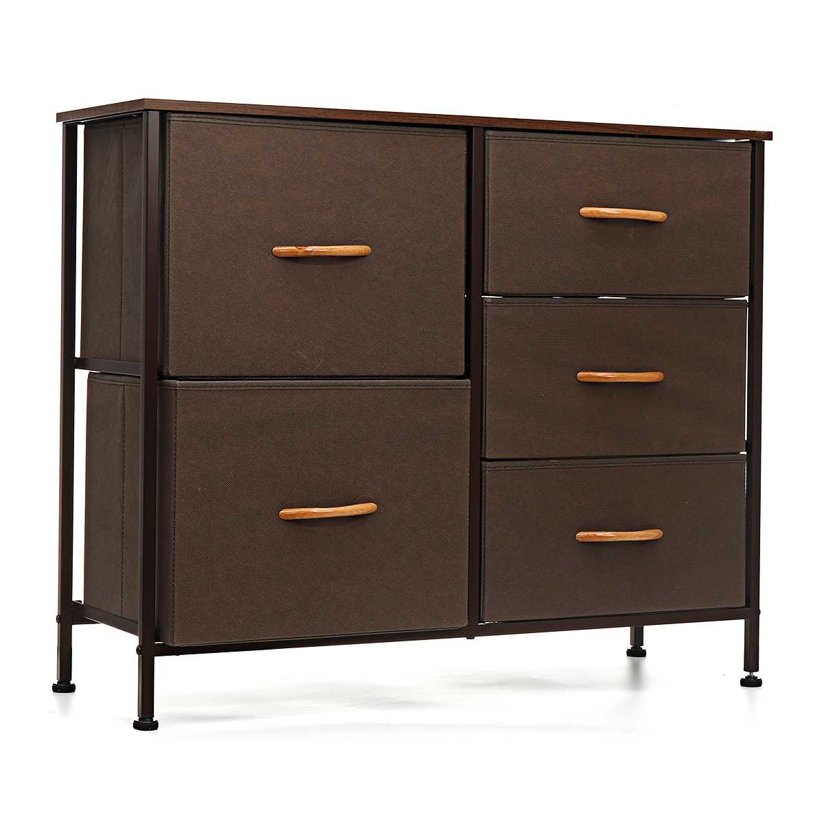 Chest of Fabric Drawers Dresser Storage