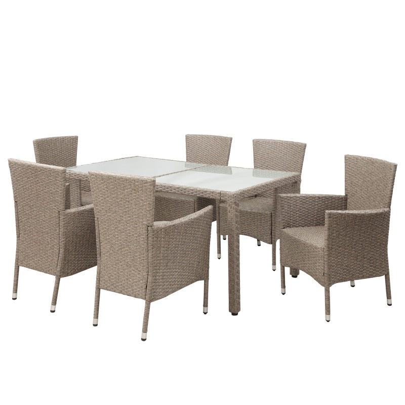 7 Piece Outdoor Dining Patio Set