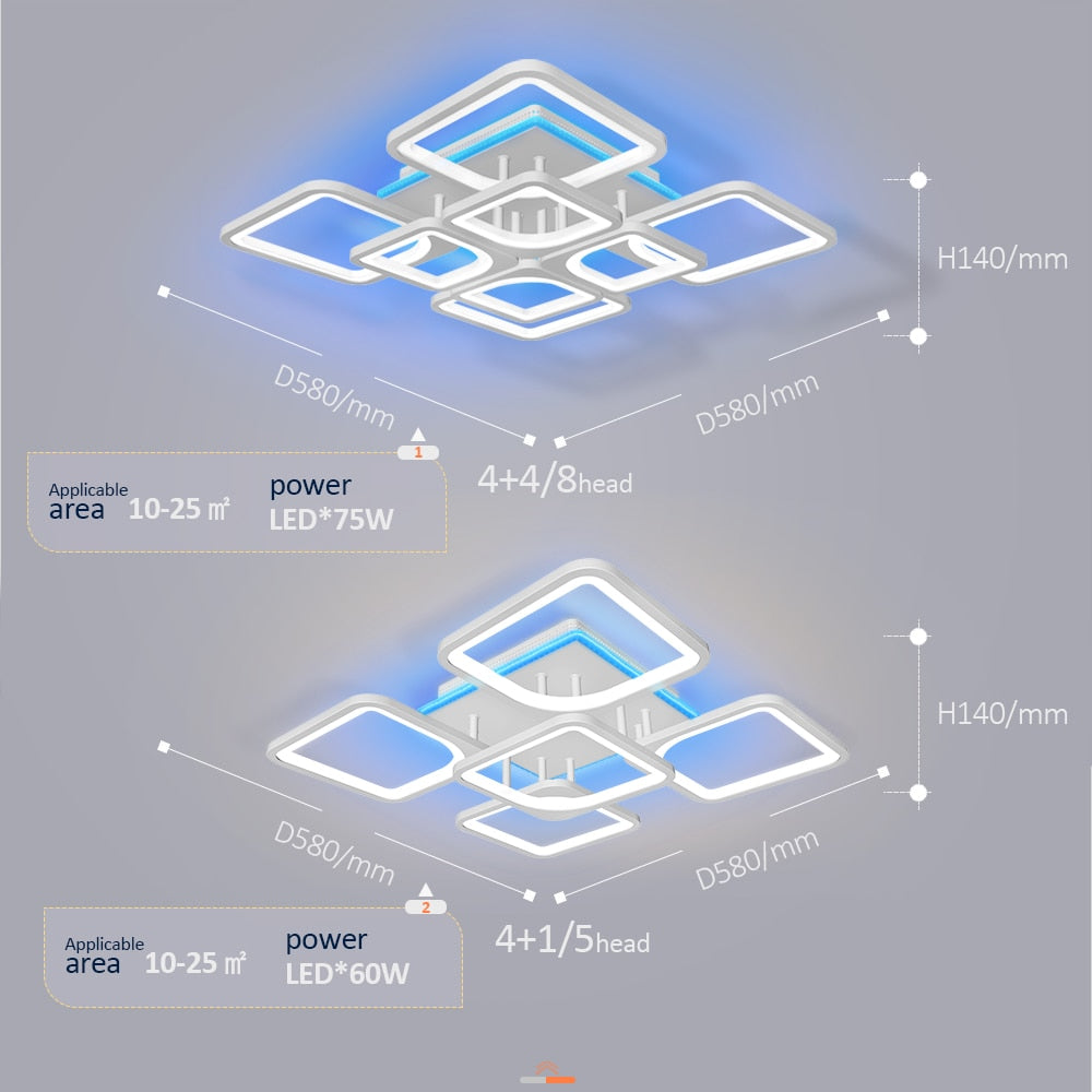 Dimmable LED Modern Ceiling Lighting Fixture