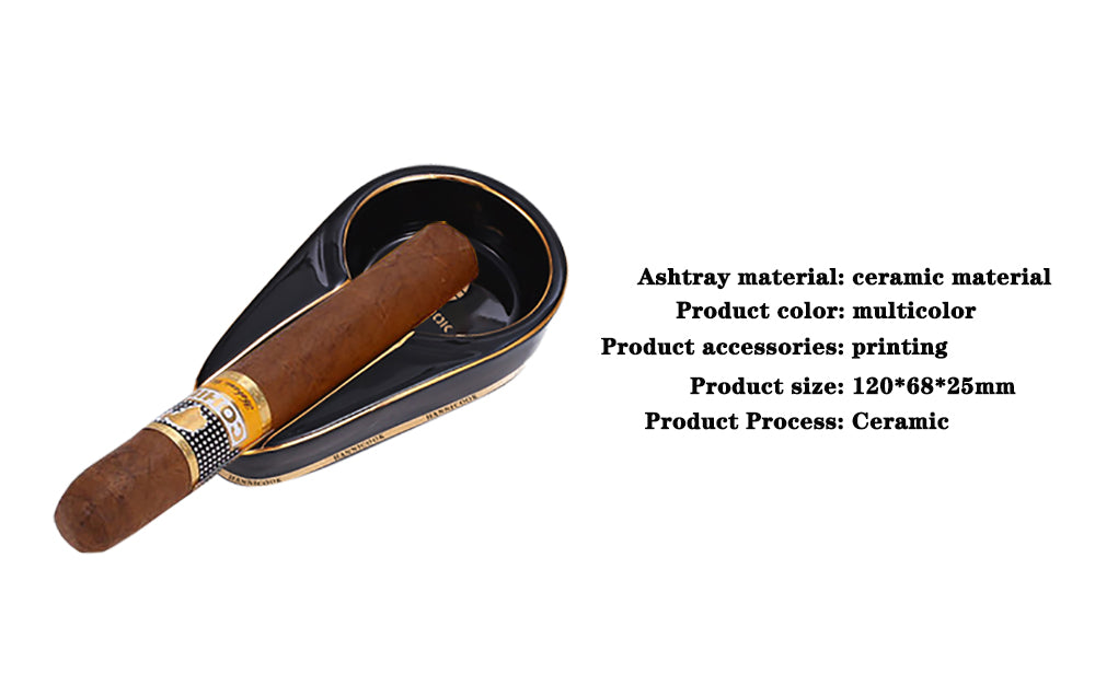 Ceramic Cigar Holder Ashtray