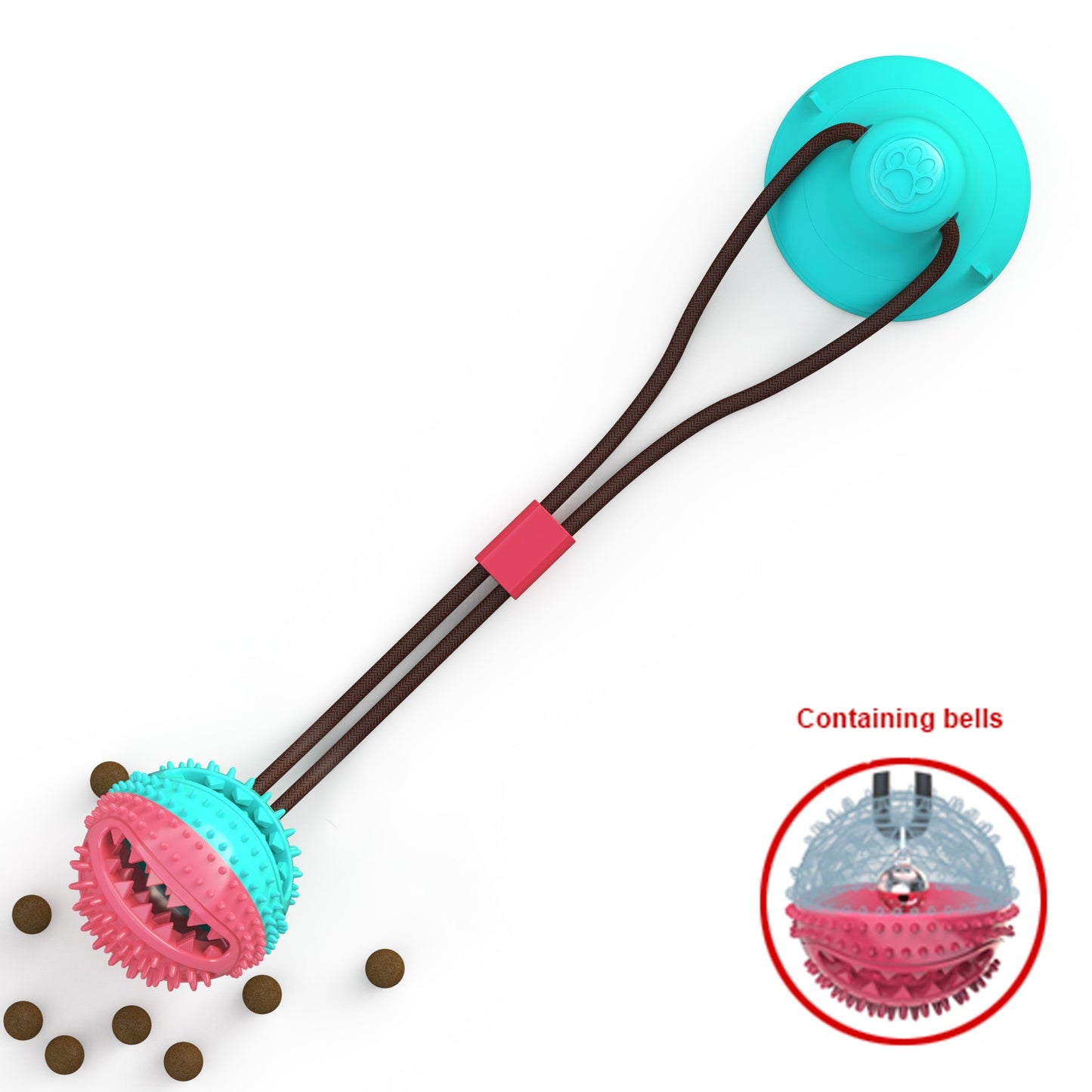 Silicon Ball Suction Cup Dog Toy