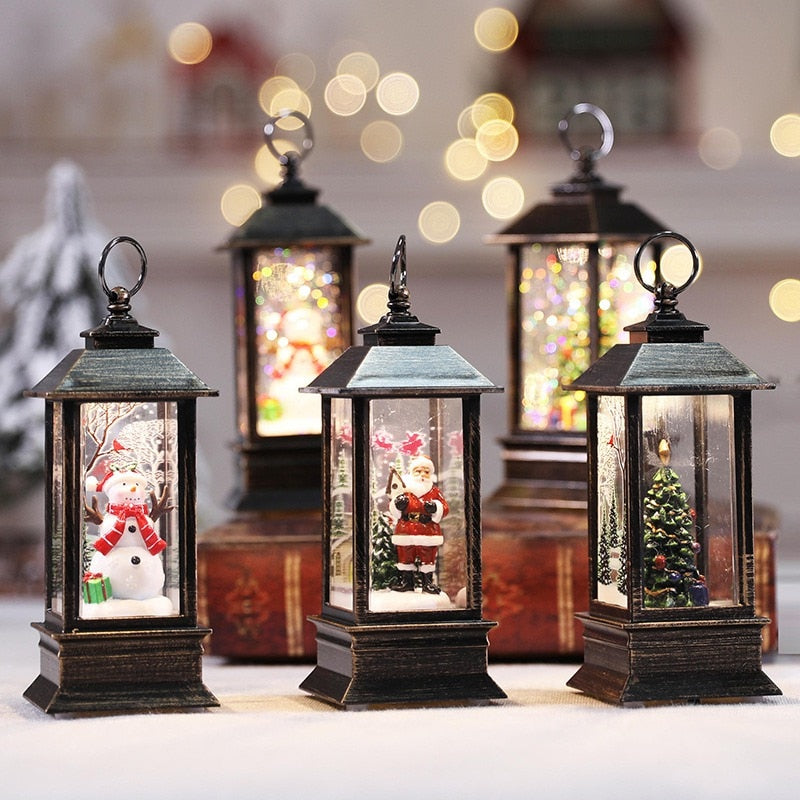 Christmas Led Candles Lantern