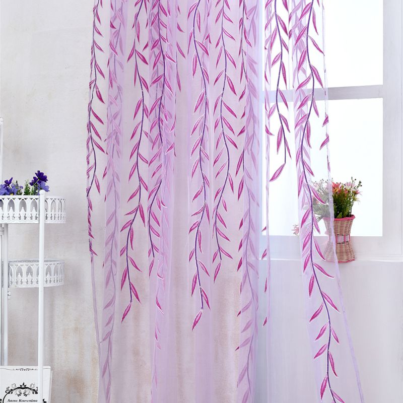 Colorful sheer Fashion Printed Curtains