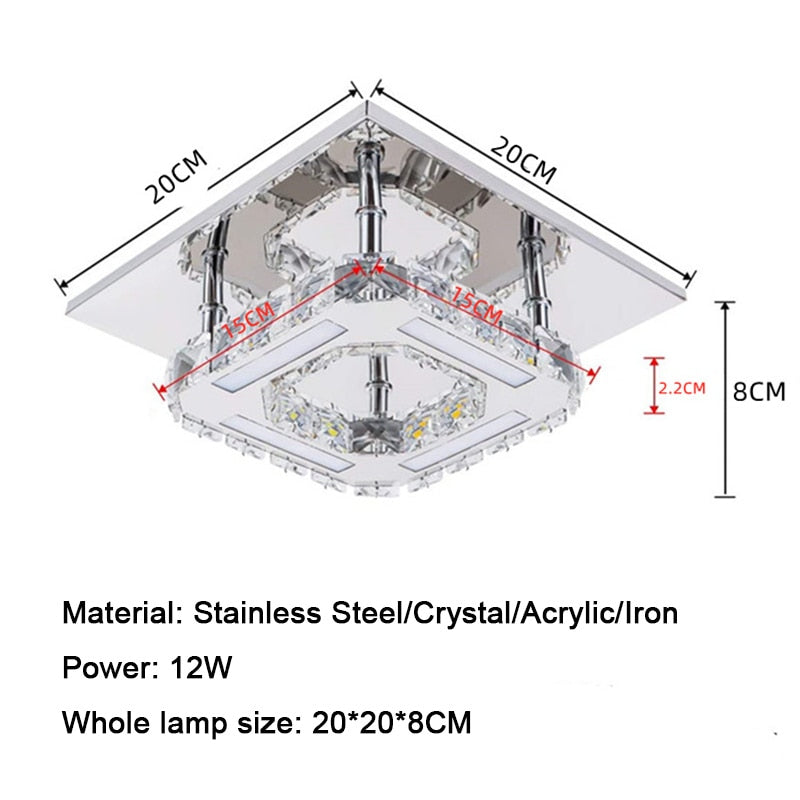 Modern Decorative Crystals Ceiling Light Fixture