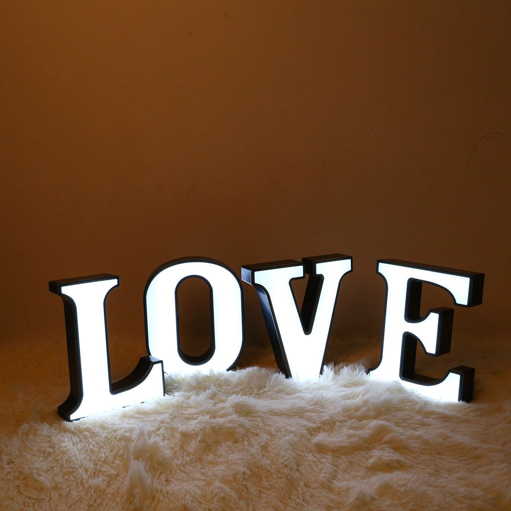 LED Letter Light Decor