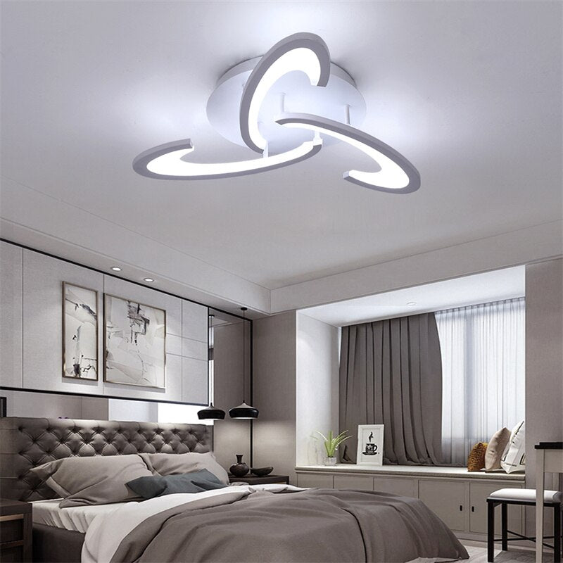 Modern Led Ceiling Light Fixture Dimming Chandelier