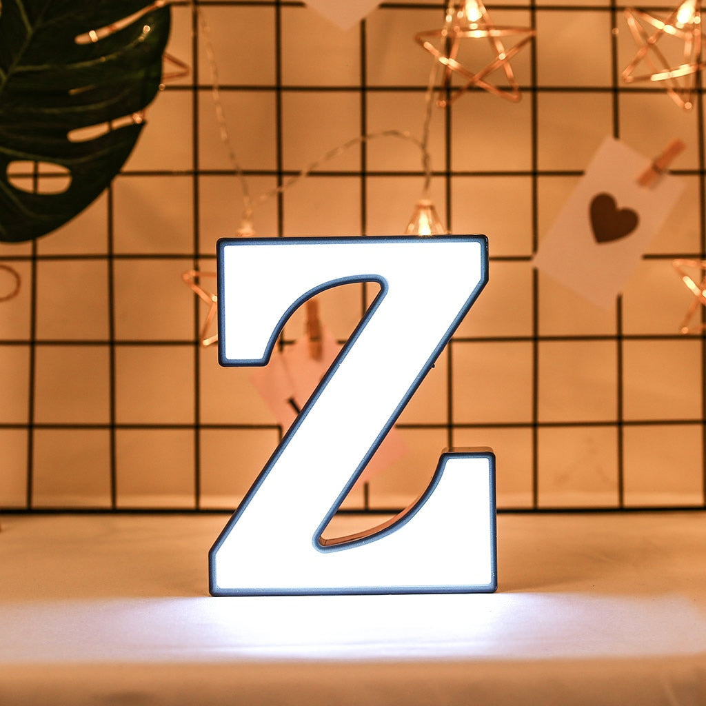 LED Letter Light Decor