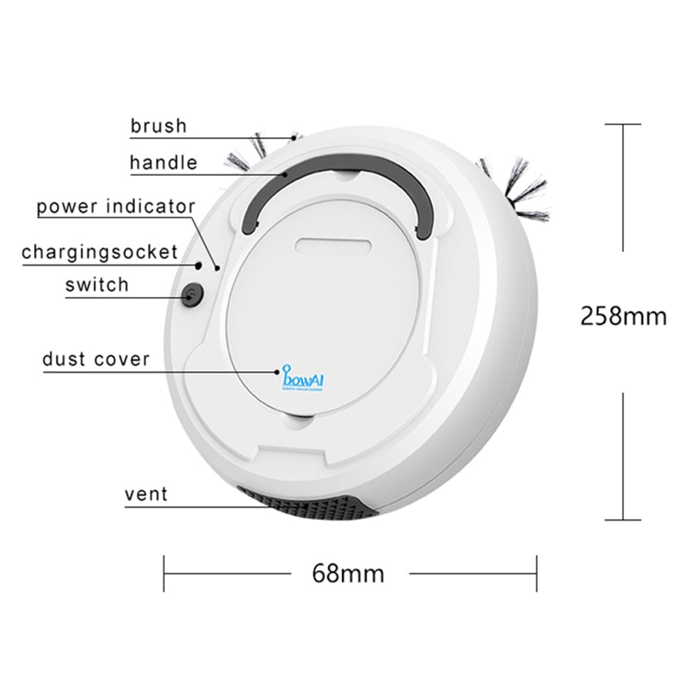 Intelligent 3-in-1 Sweeping Robot Vacuum Cleaner