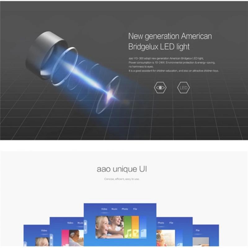 LED USB Mini Projector Home Media Player