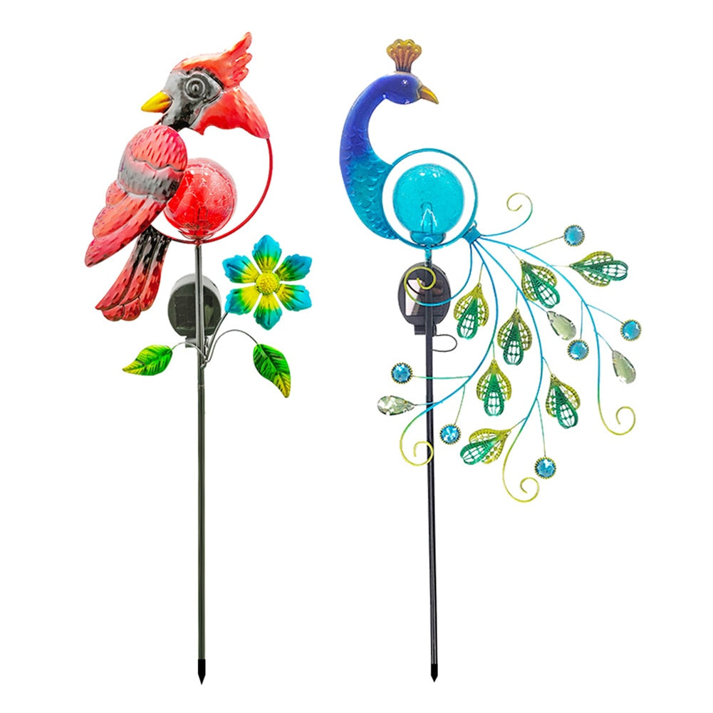 Garden Peacock Solar Lights Yard Decoration