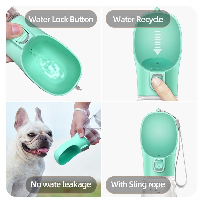 Portable Dog Food and Water Bottle Dispenser