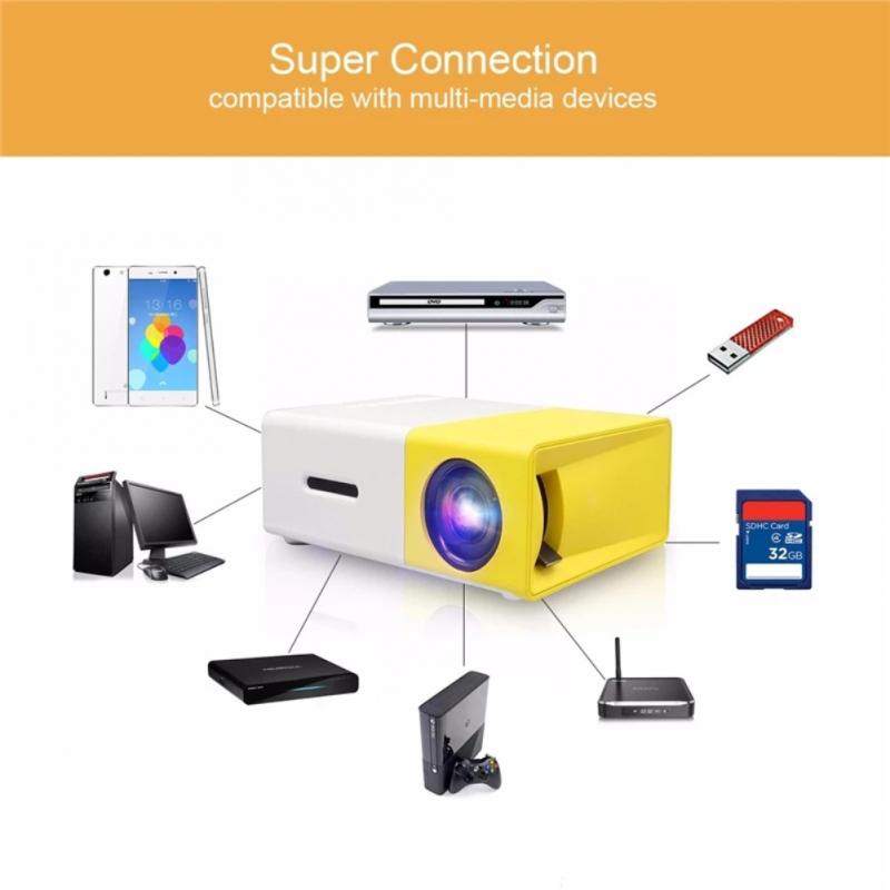 LED USB Mini Projector Home Media Player