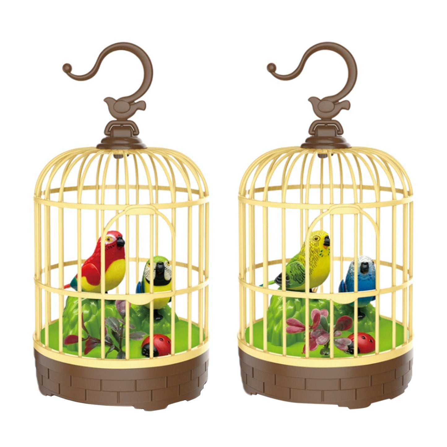 Toy Singing Chirping Bird In Cage