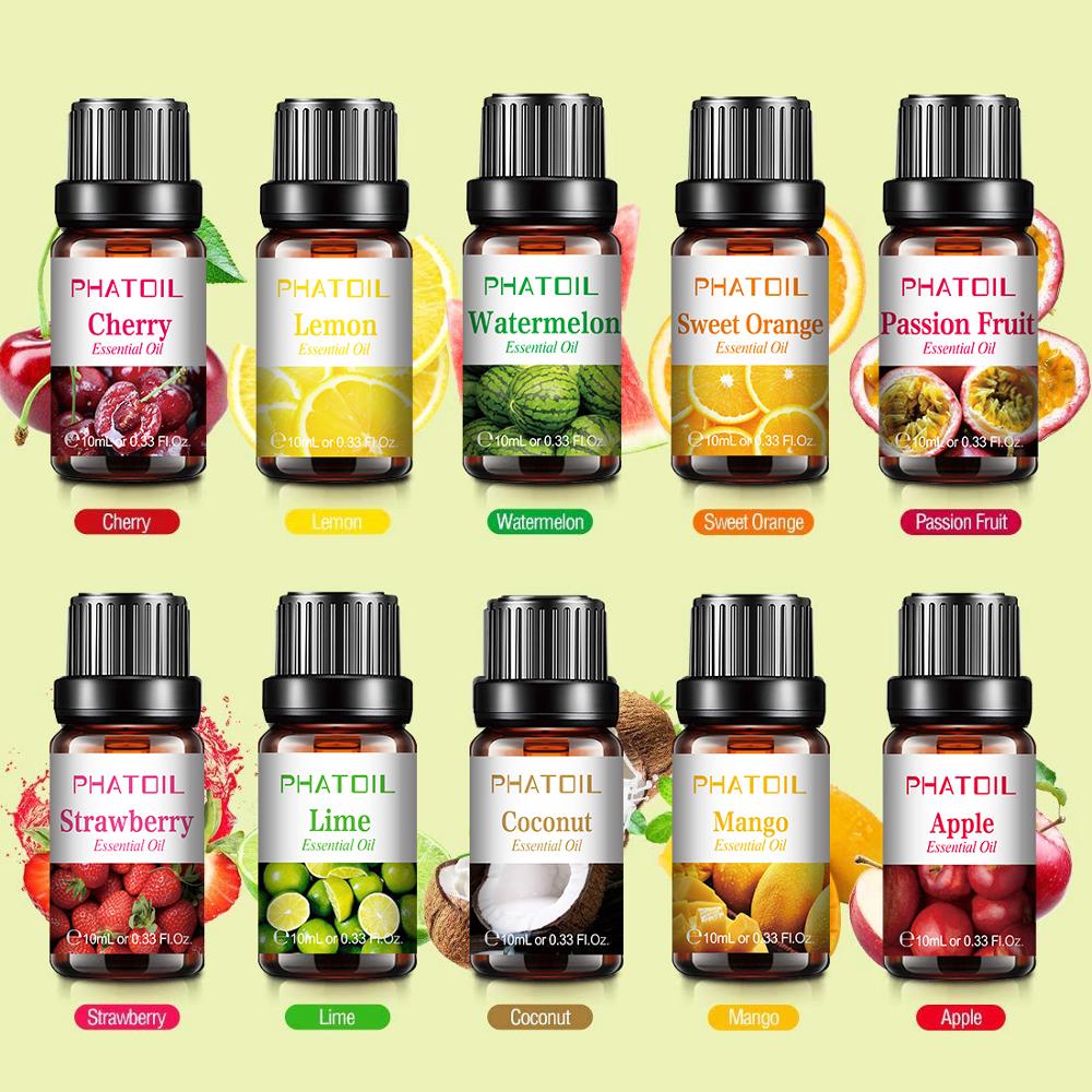 10pcs Fruit Fragrance Essential Oils Gift Set