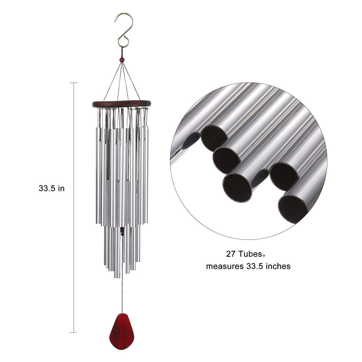 Hanging Wind Chimes 27 tubes