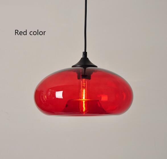 Contemporary hanging 6 Color Glass Lights Fixtures