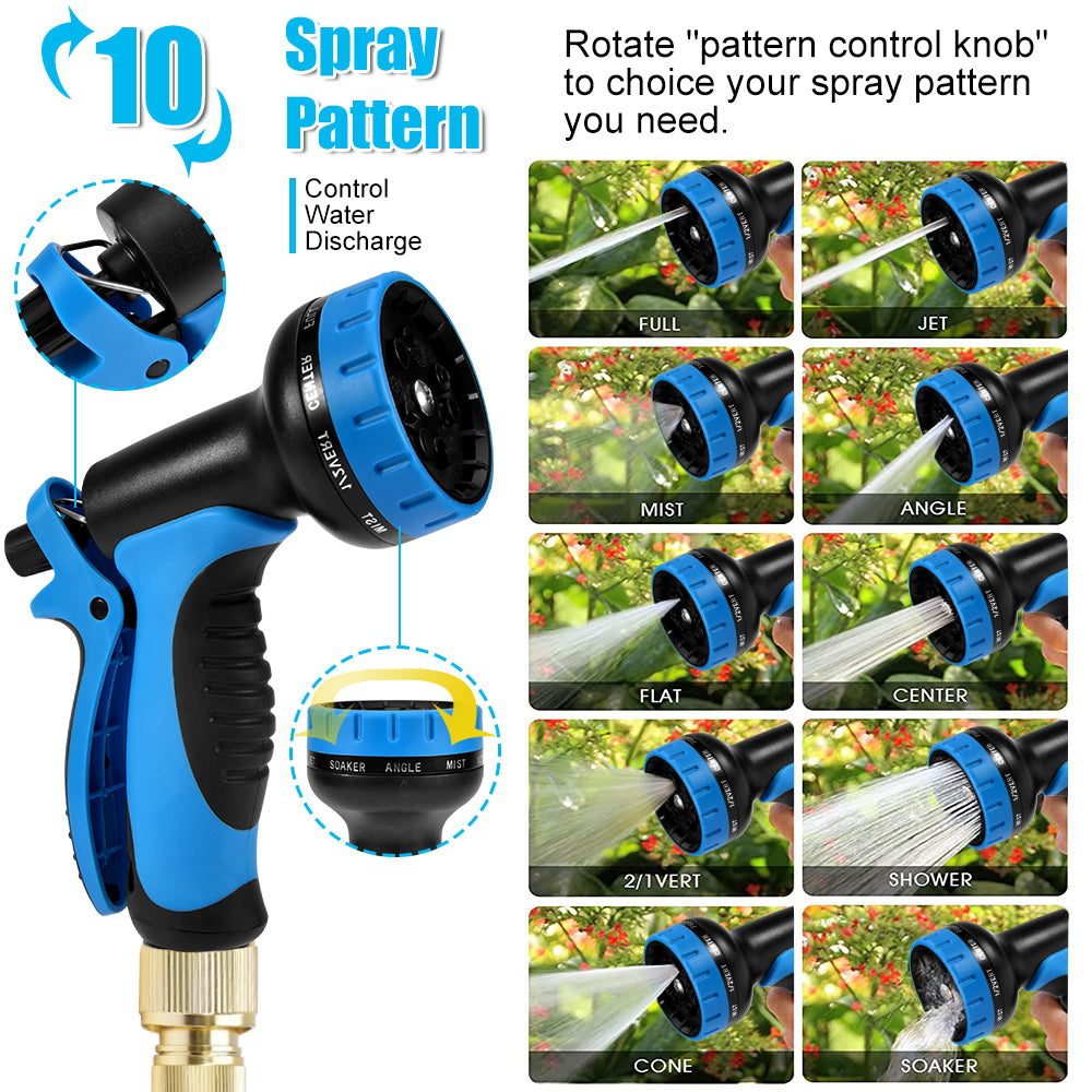 Expandable Garden Hose With Spray Nozzle