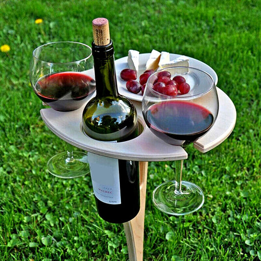 Portable Folding Outdoor Wine Table