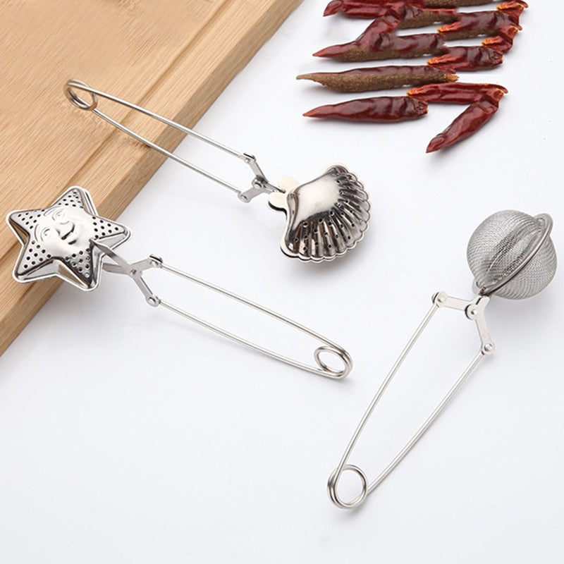 5 Styles Spoon Mesh Tea Ball Infuser