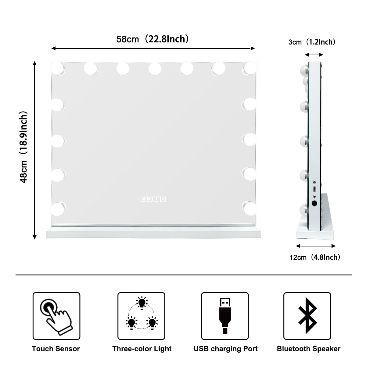 Vanity Makeup Mirror with Lights