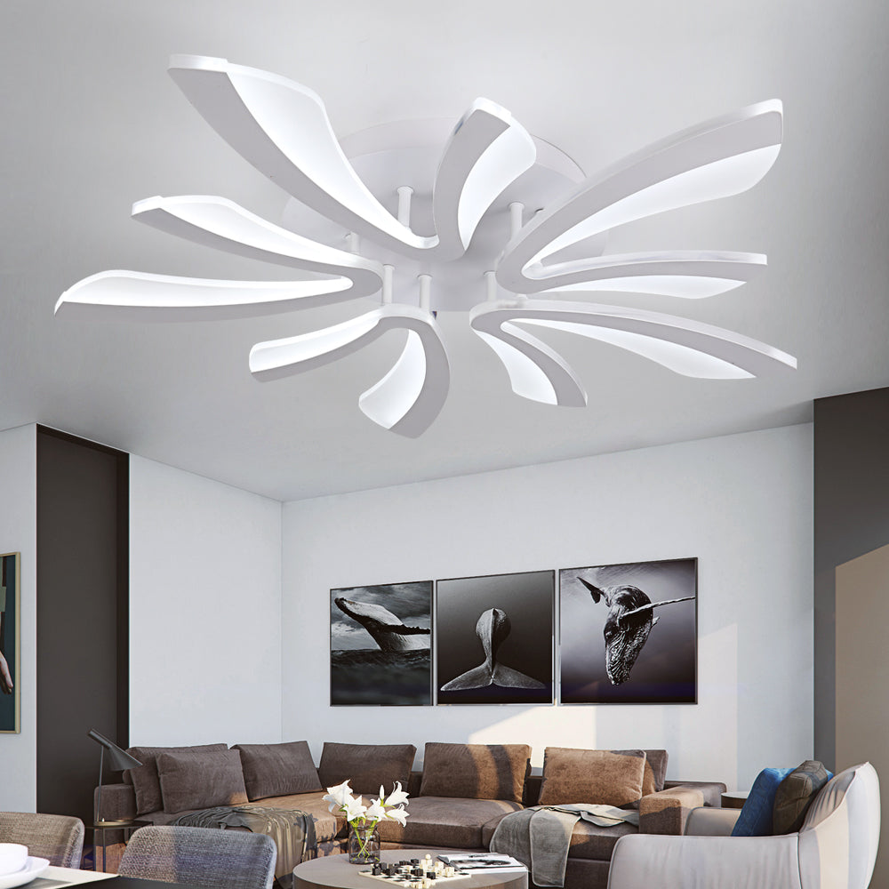 Modern Led Ceiling Light Fixture Dimming Chandelier