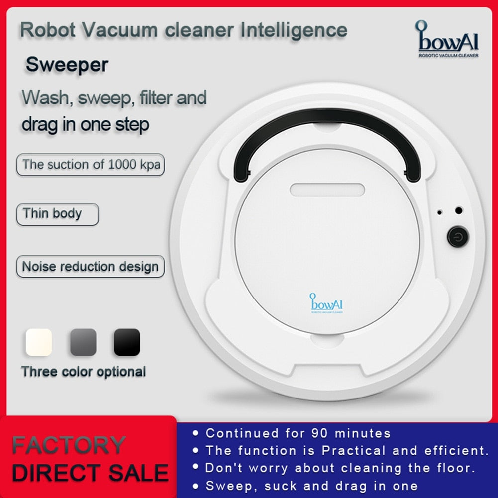 Intelligent 3-in-1 Sweeping Robot Vacuum Cleaner