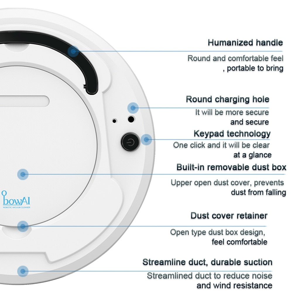 Intelligent 3-in-1 Sweeping Robot Vacuum Cleaner