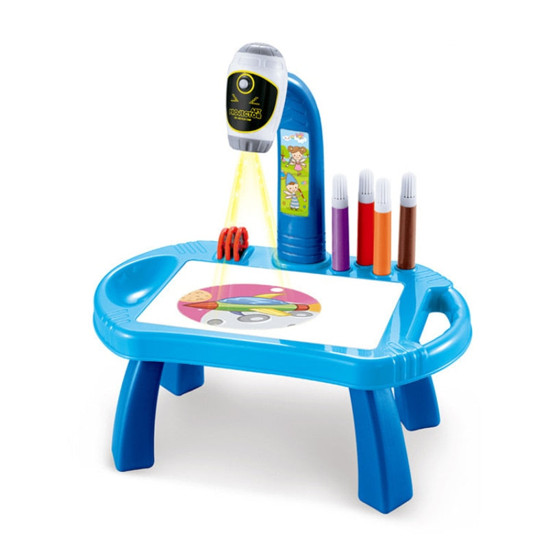 Children Music LED Projector Art Drawing Table