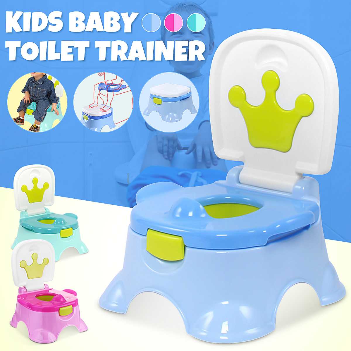 Baby Cartoon Training Toilet Potty Seat