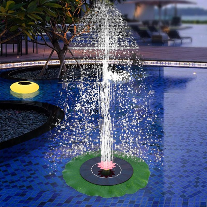 Floating Outdoor Solar Powered Pond/Pool Pump Fountain