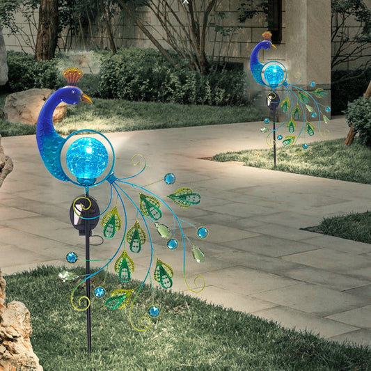 Garden Peacock Solar Lights Yard Decoration