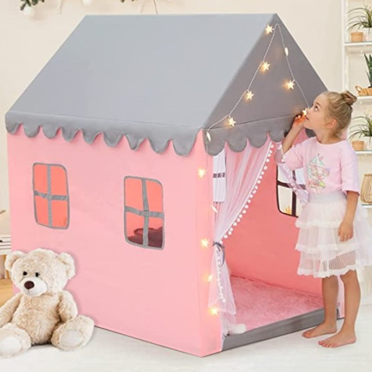 Children Princess Portable Castle Tent