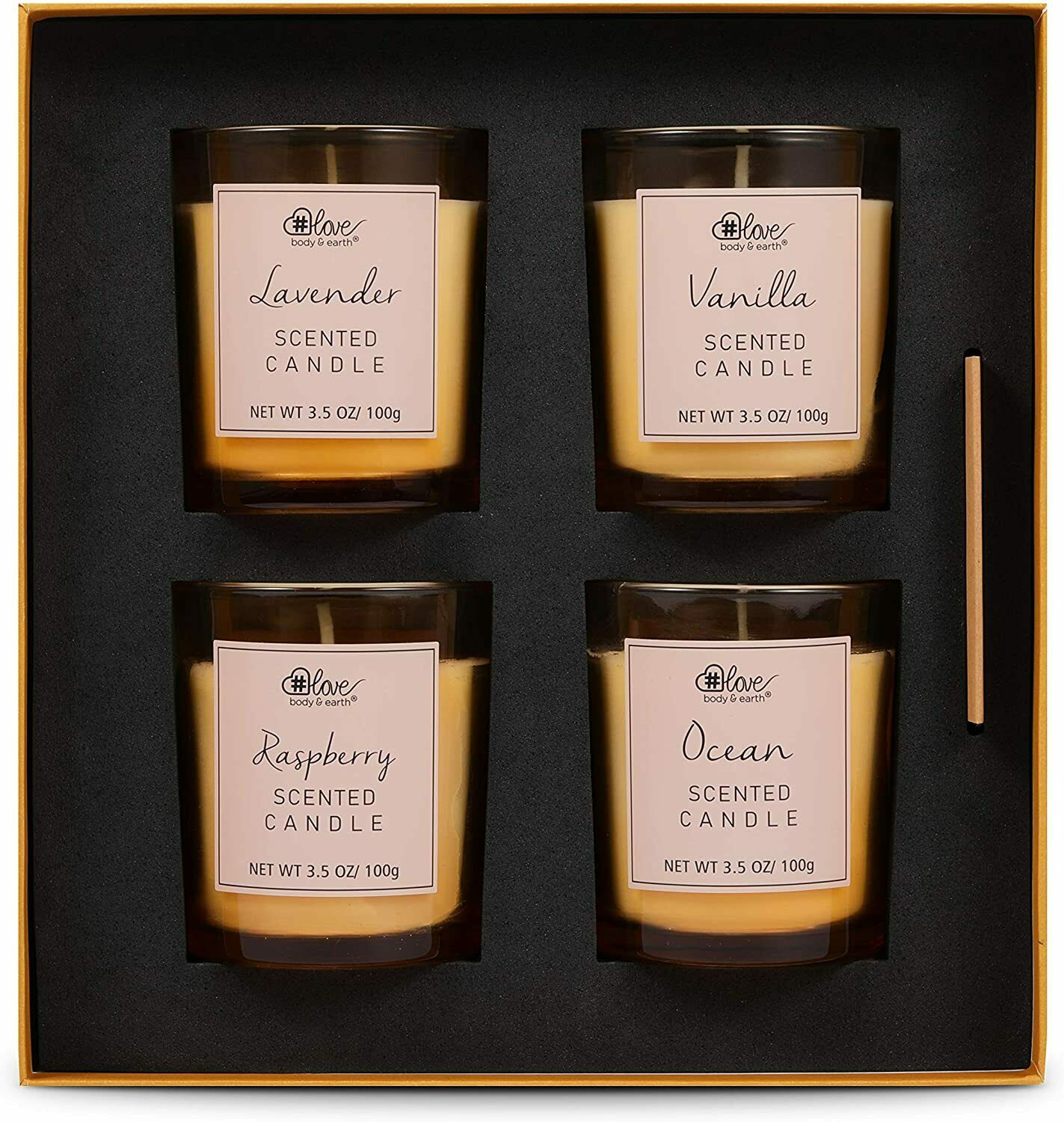 Aromatherapy Scented Candle Set of 4