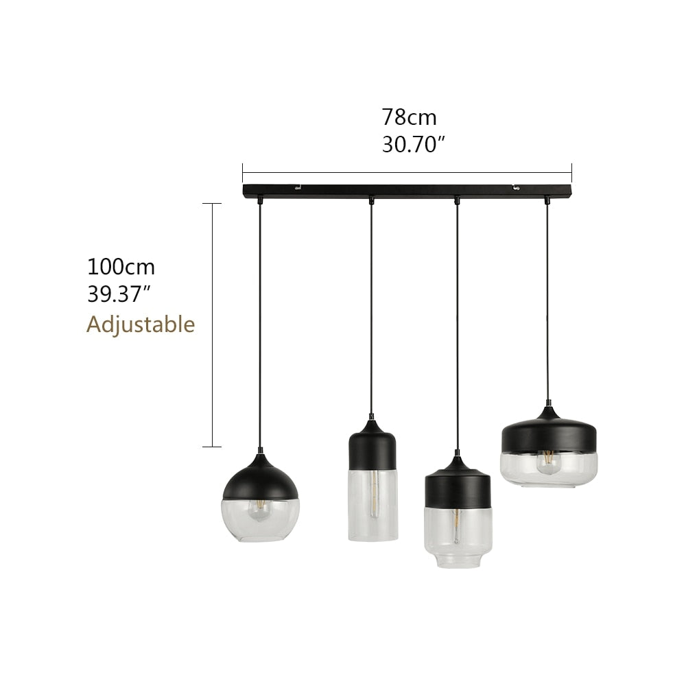 Modern hanging LED indoor lighting