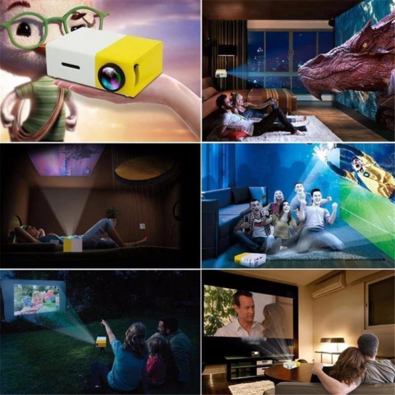 LED USB Mini Projector Home Media Player