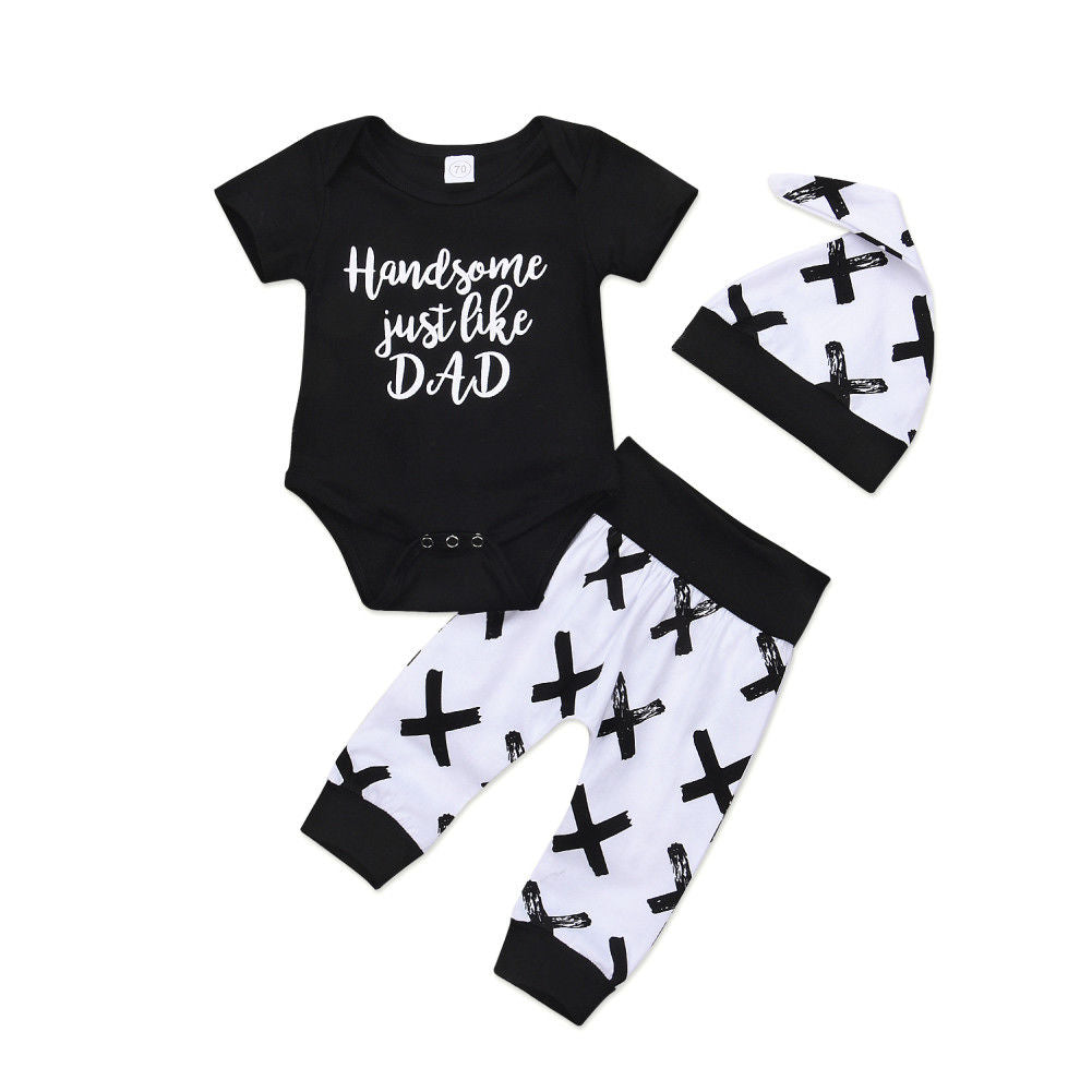 Baby Boy 3Pcs Cotton Clothes Set