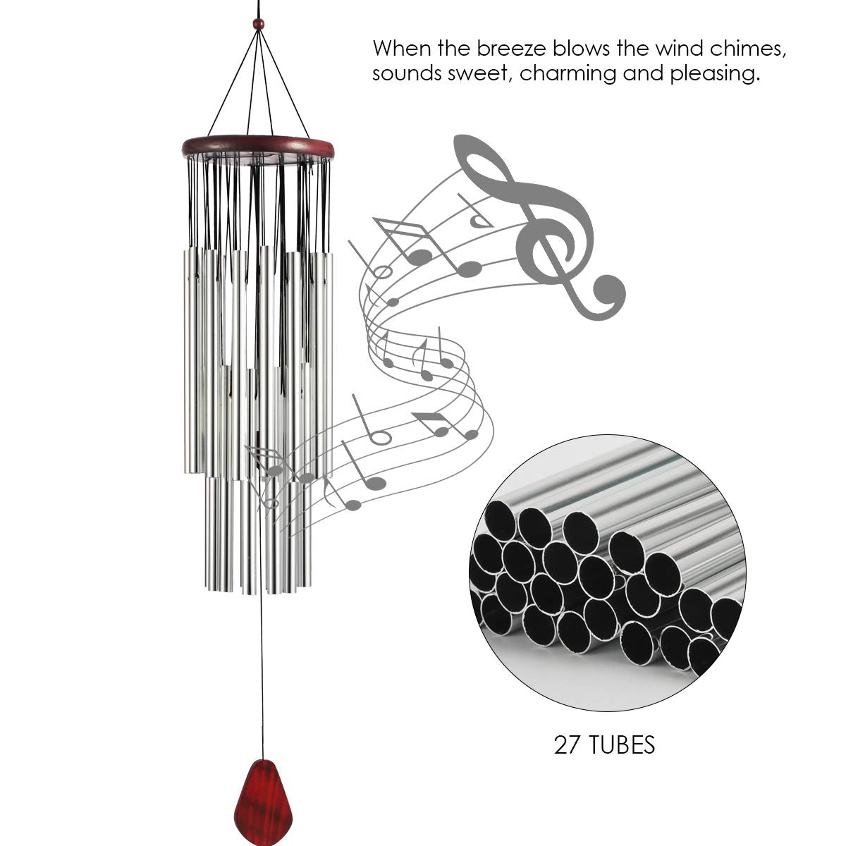 Hanging Wind Chimes 27 tubes