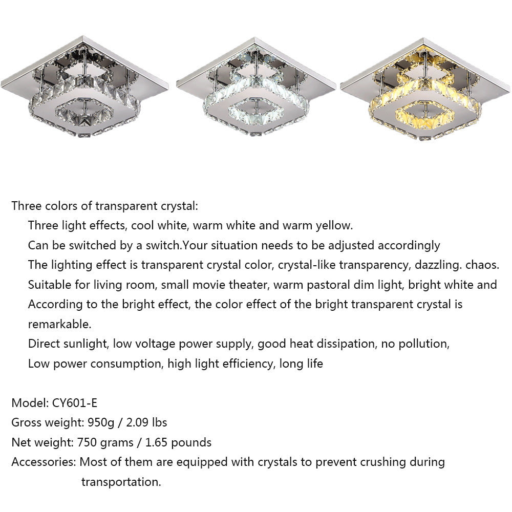 Modern Decorative Crystals Ceiling Light Fixture